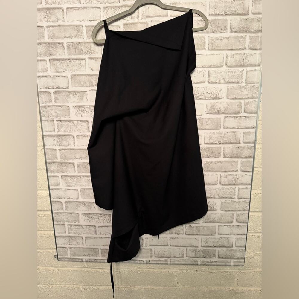 The Row Bamby Decontructed Top Black size XS/S Apron style Wool Flowy Open back - Picture 3 of 12